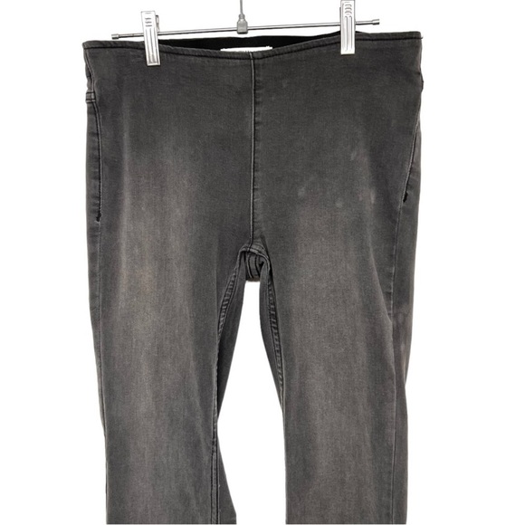 Free People Gray Penny Pull On Stretch Denim Flare Retro Jeans Women’s 27 - Picture 7 of 15